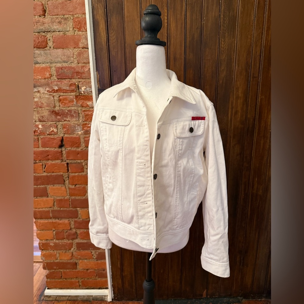 Ralph Lauren white denim jacket